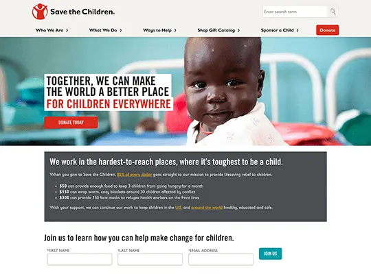 save the children email campaign